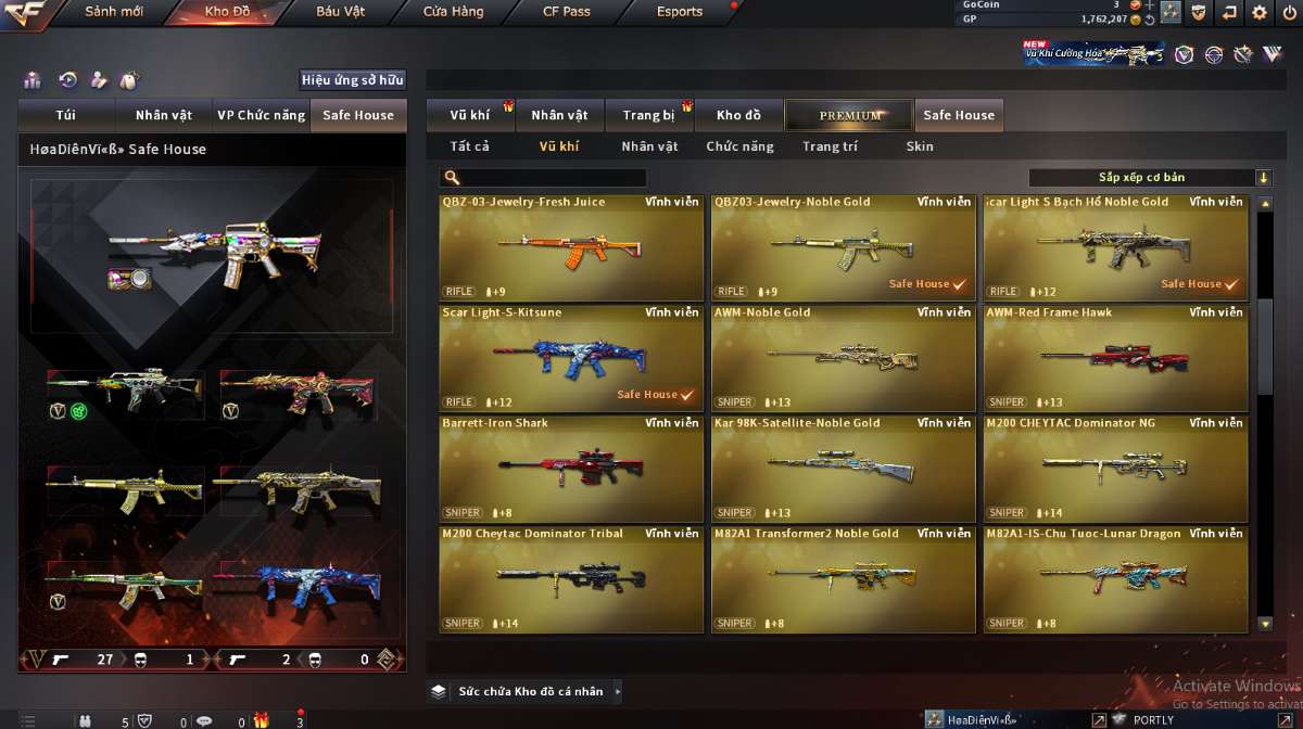 shop acc cf uy tin gia re